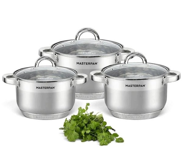 Set of pots MASTERPAN MP-5005 – stainless steel, 6 elements