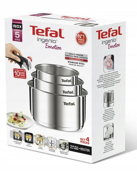 Set of pots TEFAL L8964S44 Ingenio Emotion 4 elements Brand Tefal