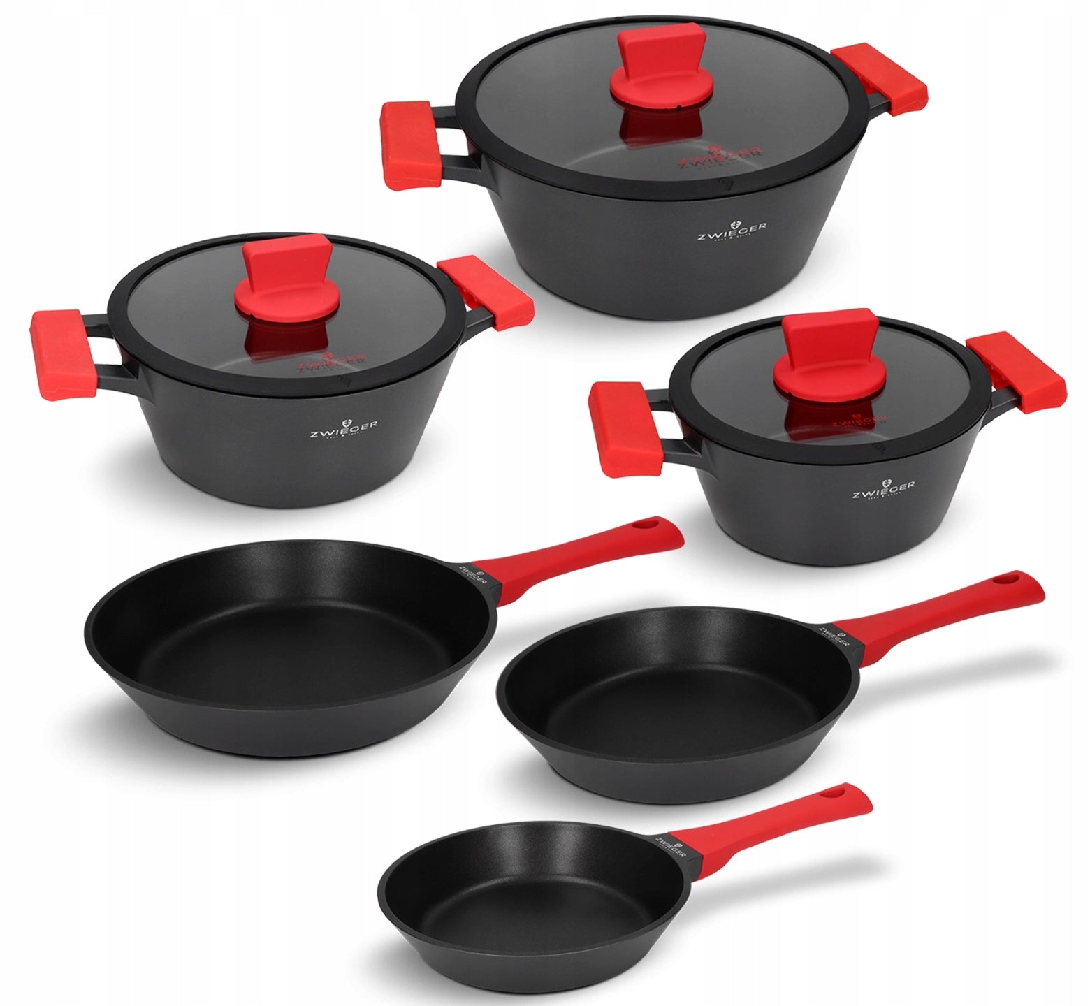Set of pots and pans 9 el. Obsidian Zwieger