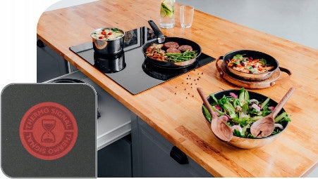 Set of pots and pans Ingenio Emotion spatulas induction 20el L897SJ04 Color silver