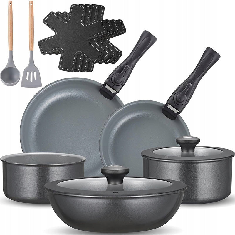 Set of pots and pans N9117A 17 elements non-stick coating GB229
