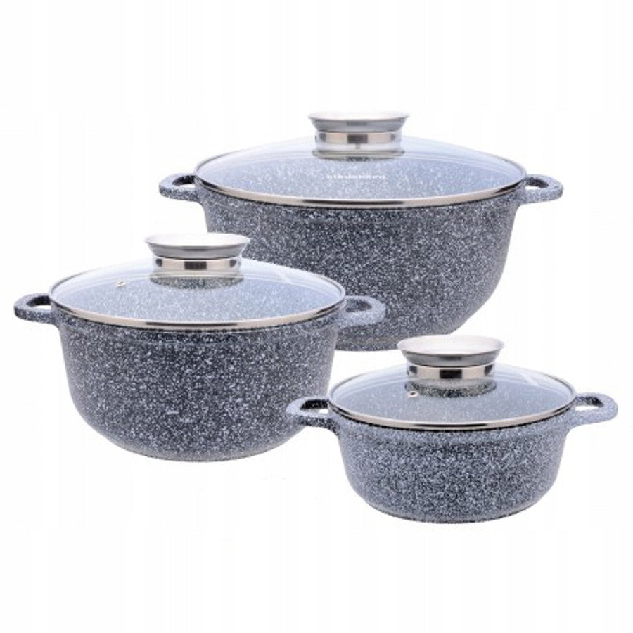 Set of pots granite pan granite pot 6 el.