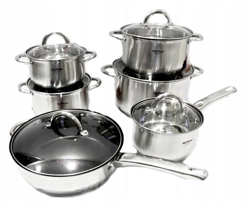 Set of pots hoffner stainless steel 12 el. 4450
