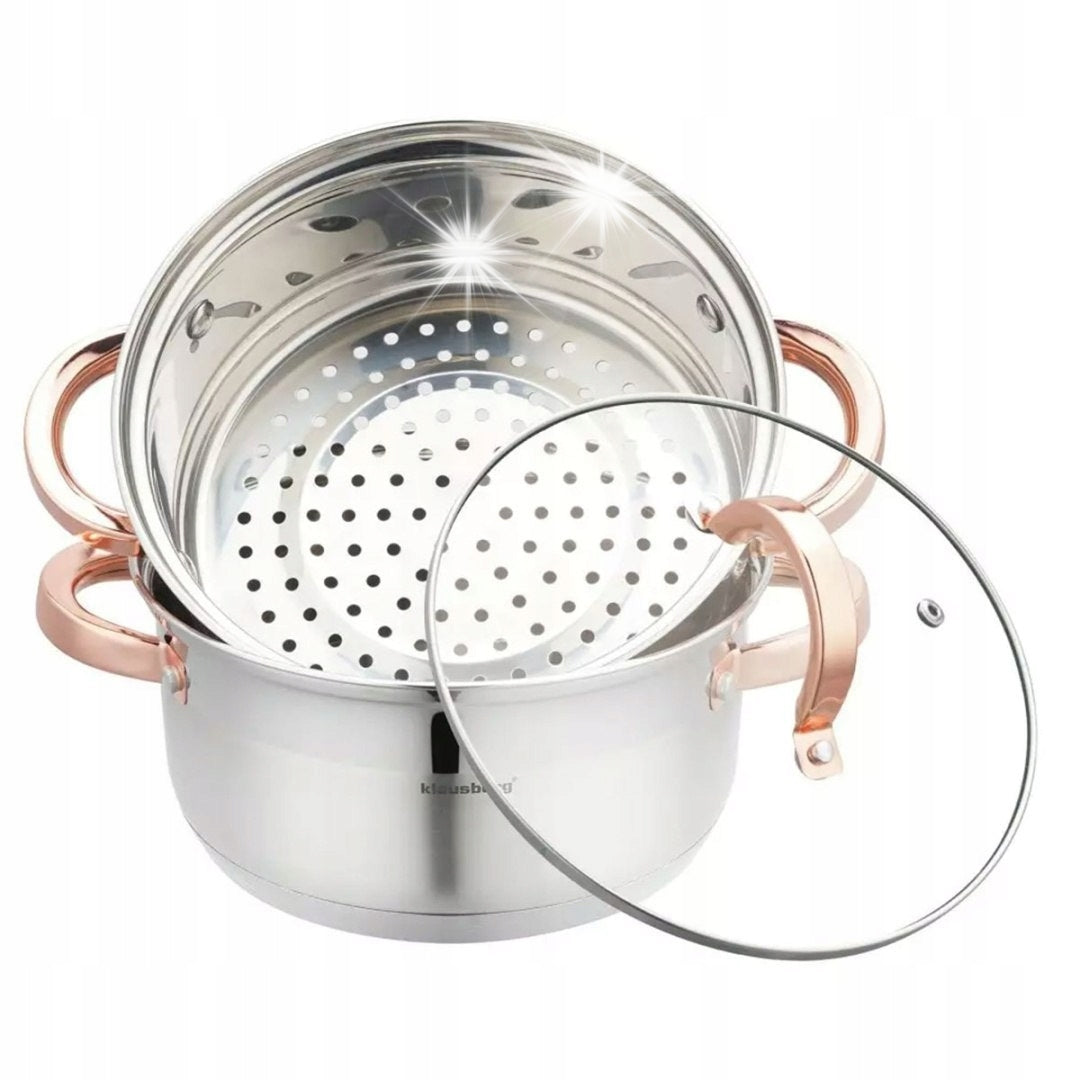 Set of pots steaming pot 20cm 3 ele. Steamer KB-7728