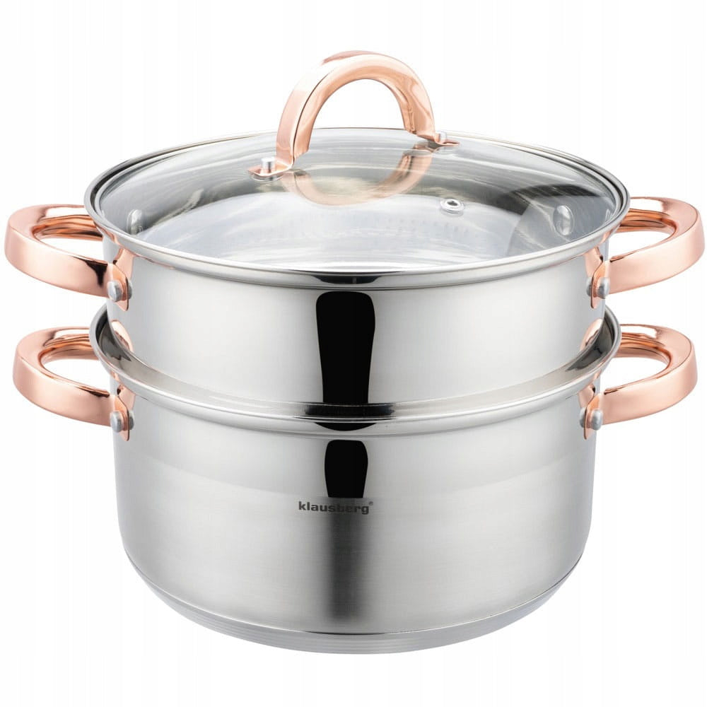 Set of pots steaming pot 22cm 3 ele. Steamer KB-7731 Packaging status original