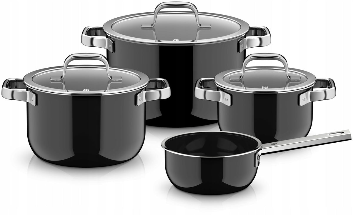 Set of pots with lids WMF Fusiontec Mineral Pro 7 el. black induction