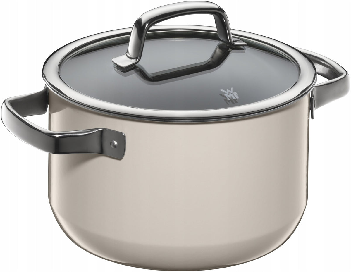 Set of pots with lids WMF Fusiontec Mineral Pro 8 el. macadamia Packaging status original