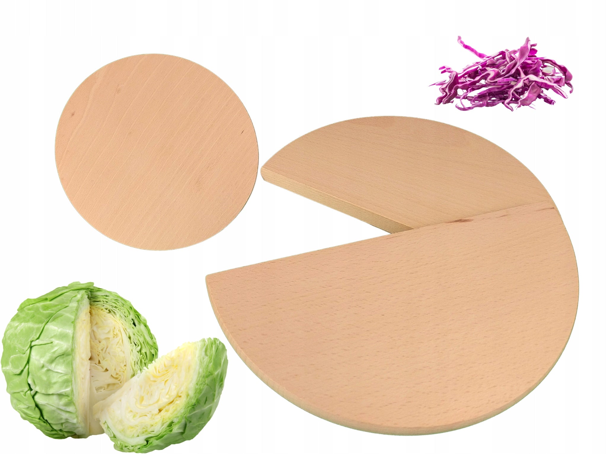 Set of pressure boards for cabbage pickling for barrel WOODEN 25/17