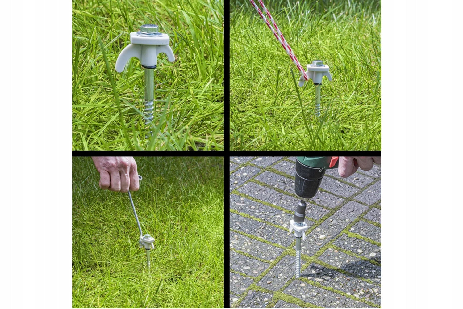 Set of screw-in tent pins ProPlus herrings with hook 20 x 20 cm Manufacturer code 365014 20 sztuk