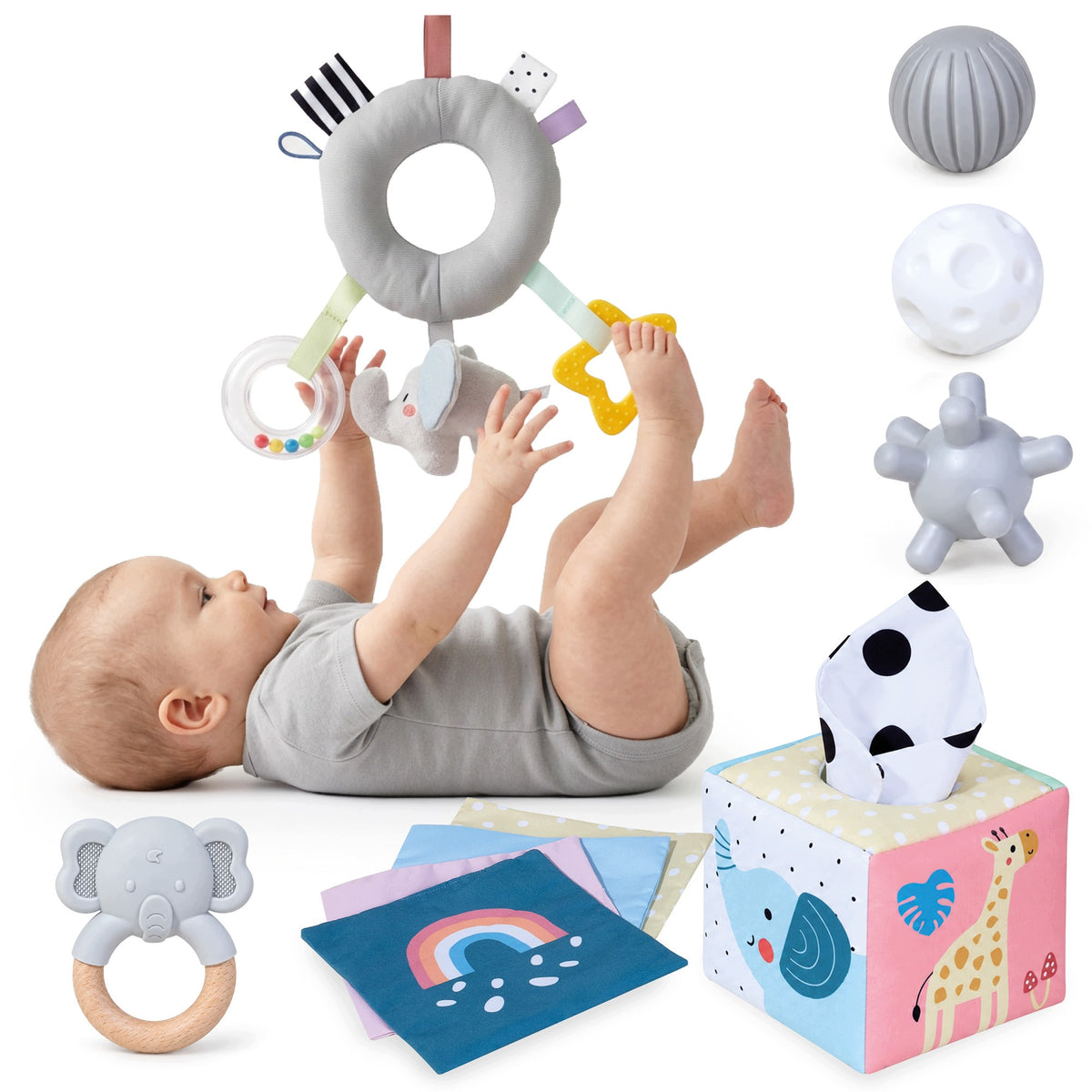 Set of sensory toys for baby Mamabrum 3m+