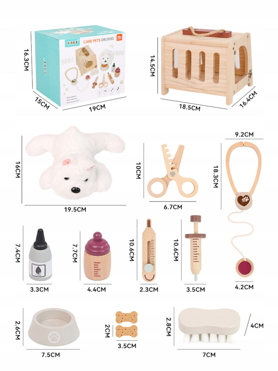 Set of small veterinarian Kabi – wooden veterinary clinic 3+ Packaging status original