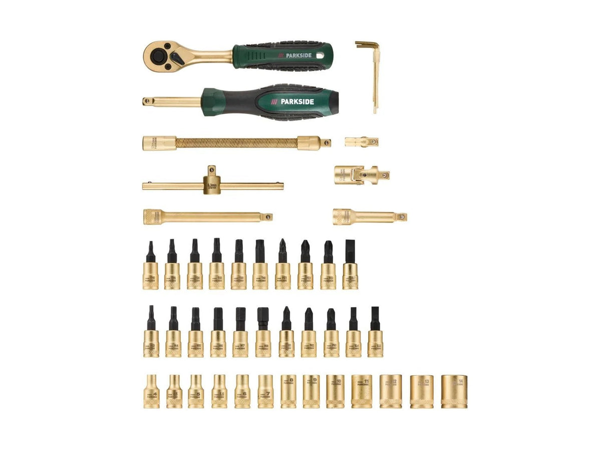 Set of socket wrenches with ratchet Parkside Limited Edition 46 elements Manufacturer code HG14364
