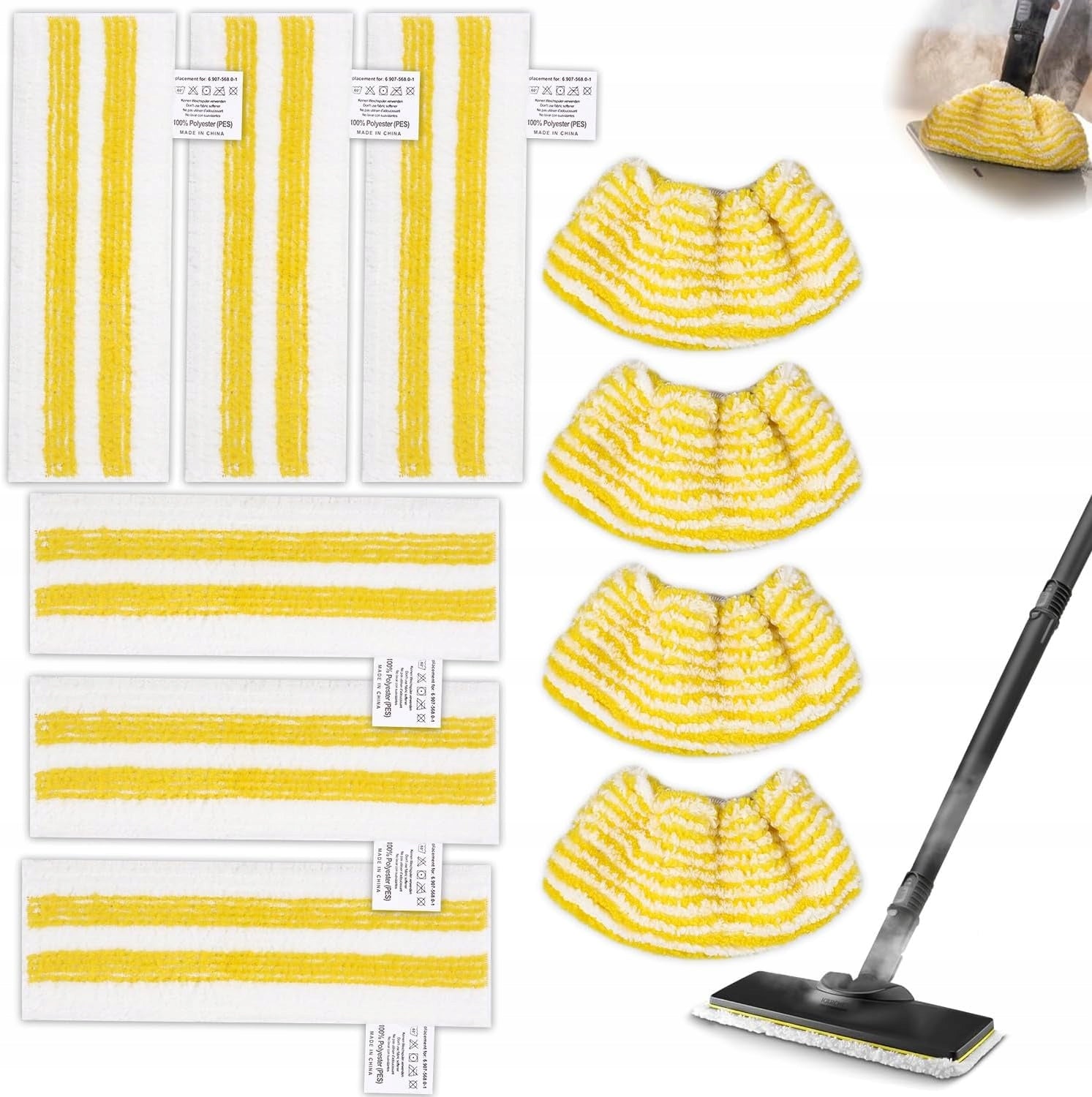 Set of steam mop covers KARCHER SC1 SC2 SC3 SC4 SC5_ 9PCS