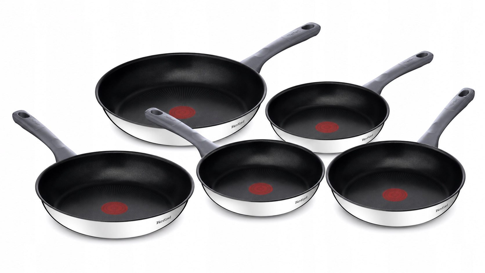 Set of steel pans TEFAL Daily Cook 20/24/26/28/30cm induction