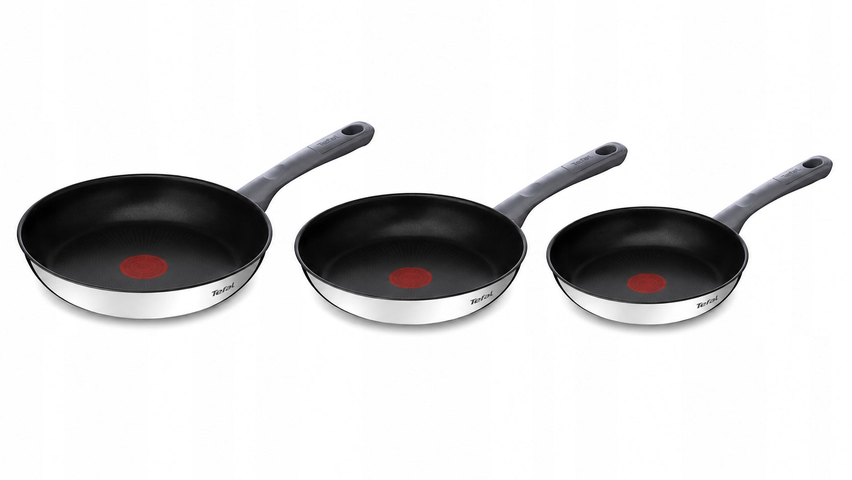 Set of steel pans TEFAL Daily Cook 20/24/26cm non-stick induction