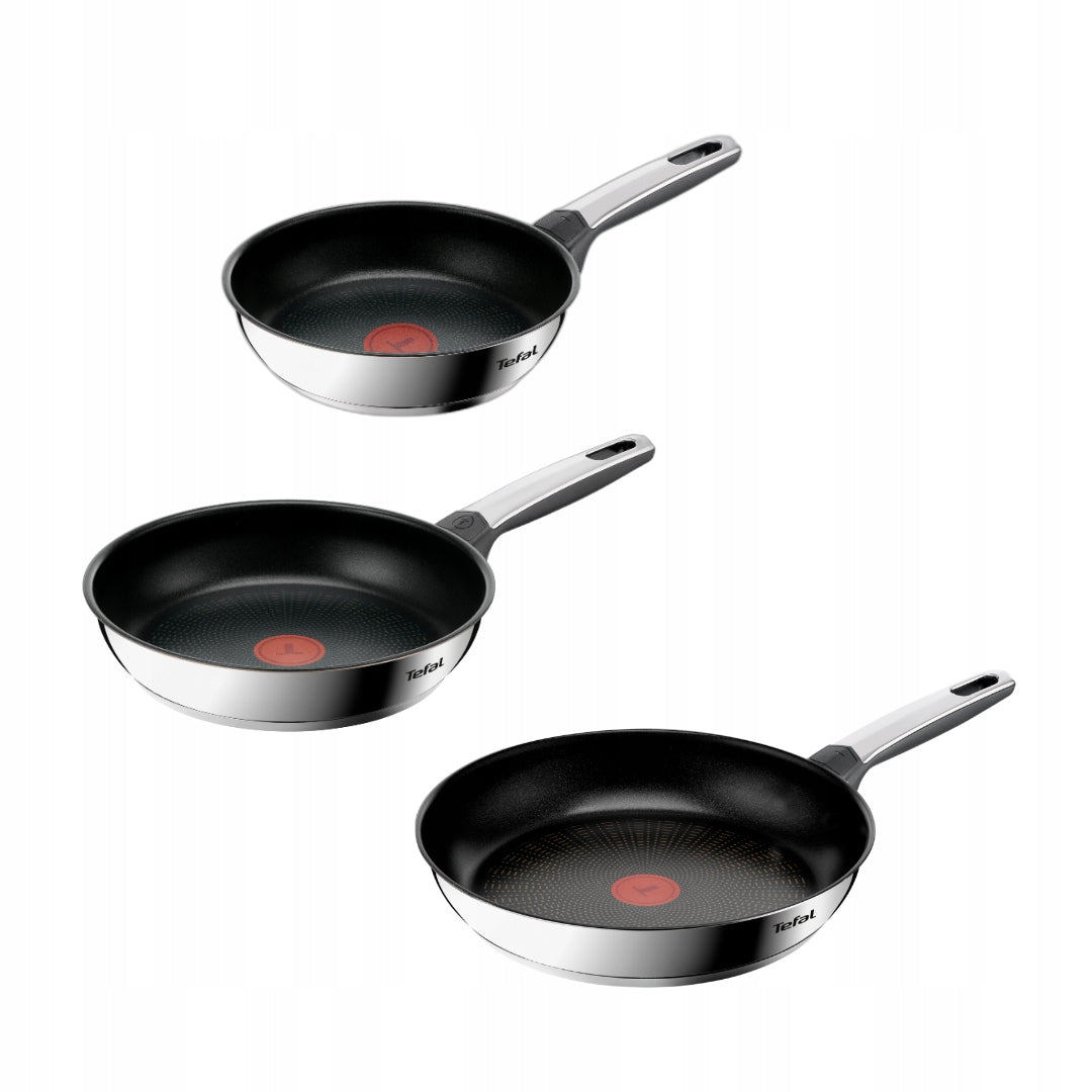 Set of steel pans TEFAL Emotion+ 18/20/24/28/30cm non-stick induction Packaging status original