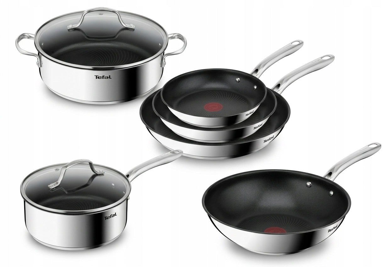 Set of steel pans TEFAL Infinite induction non-stick gas 6 el.