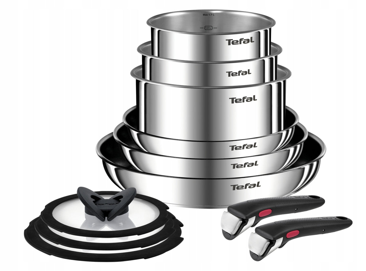 Set of steel pots and pans nonstick Ingenio Emotion 11el INDUCTION