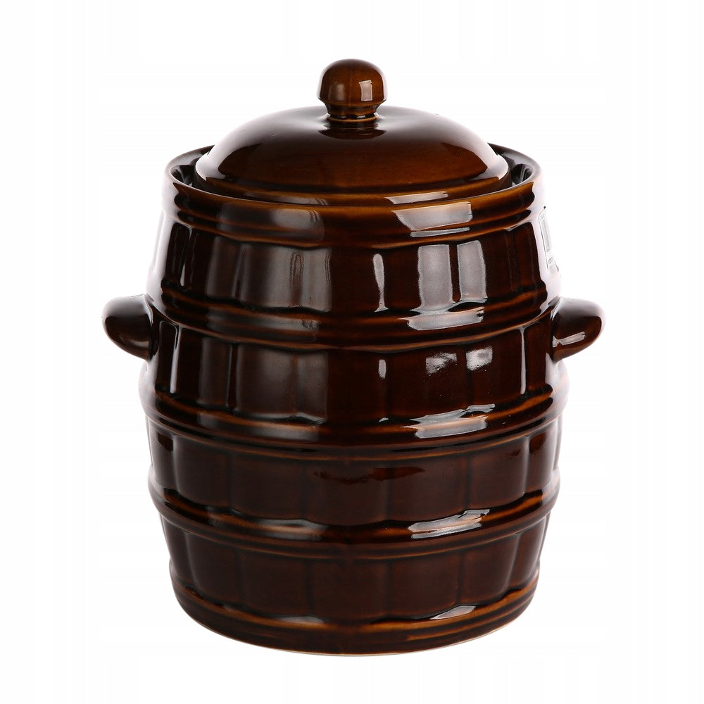 Set of stoneware barrel for hermetic pickling 8 l + pressure stone EAN (GTIN) 5906948764033
