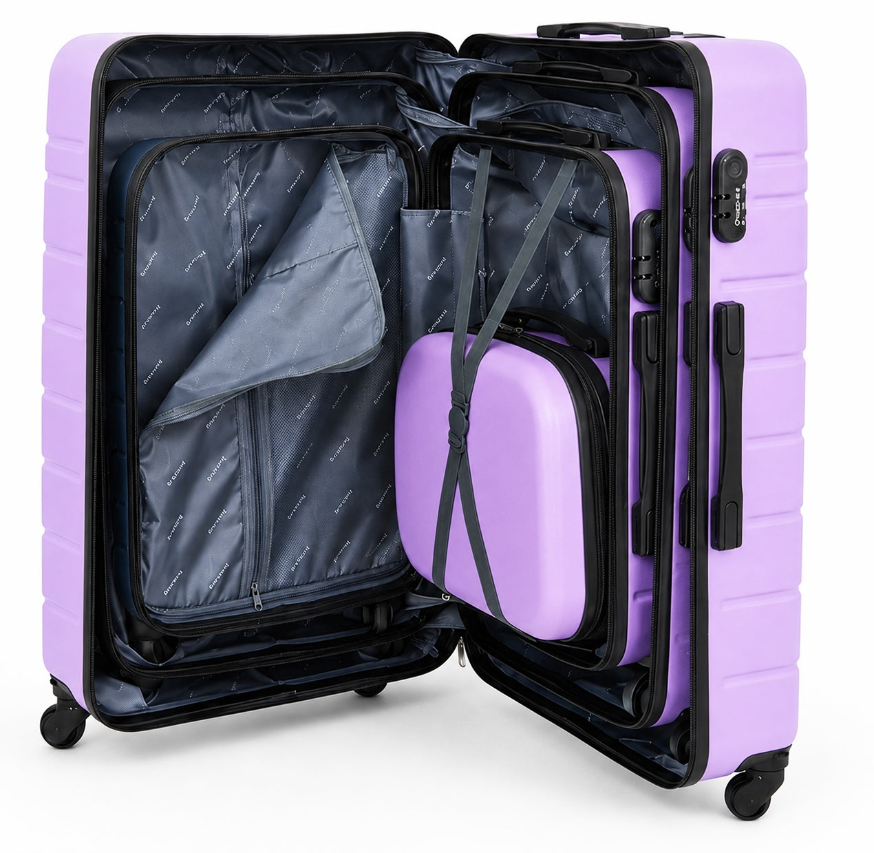 Set of suitcases 4in1 travel suitcase with wheels GRAVITT 1131 Brand Gravitt