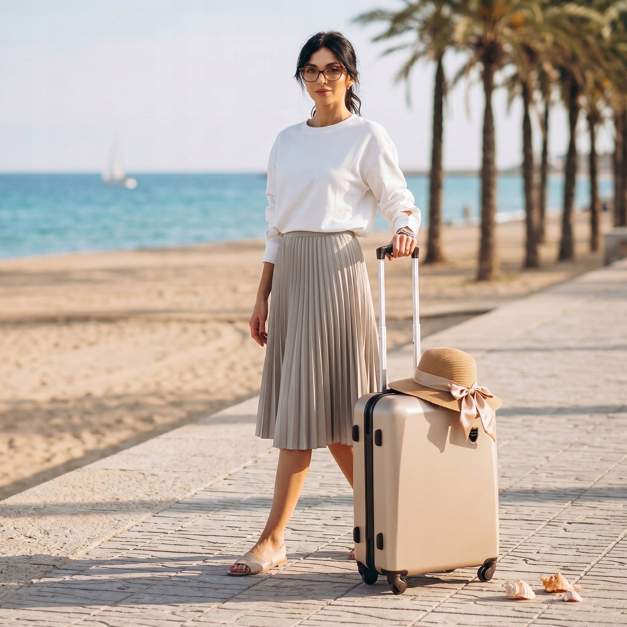 Set of suitcases WINGS ABS+ capacious checked cabin luggage medium large Brand Wings