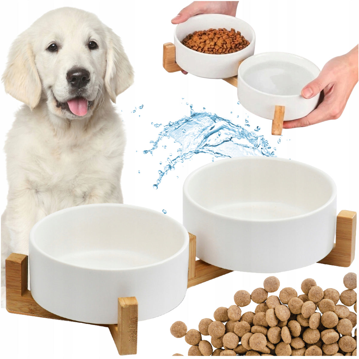 Set of two ceramic bowls NUXIE white 0,8 l