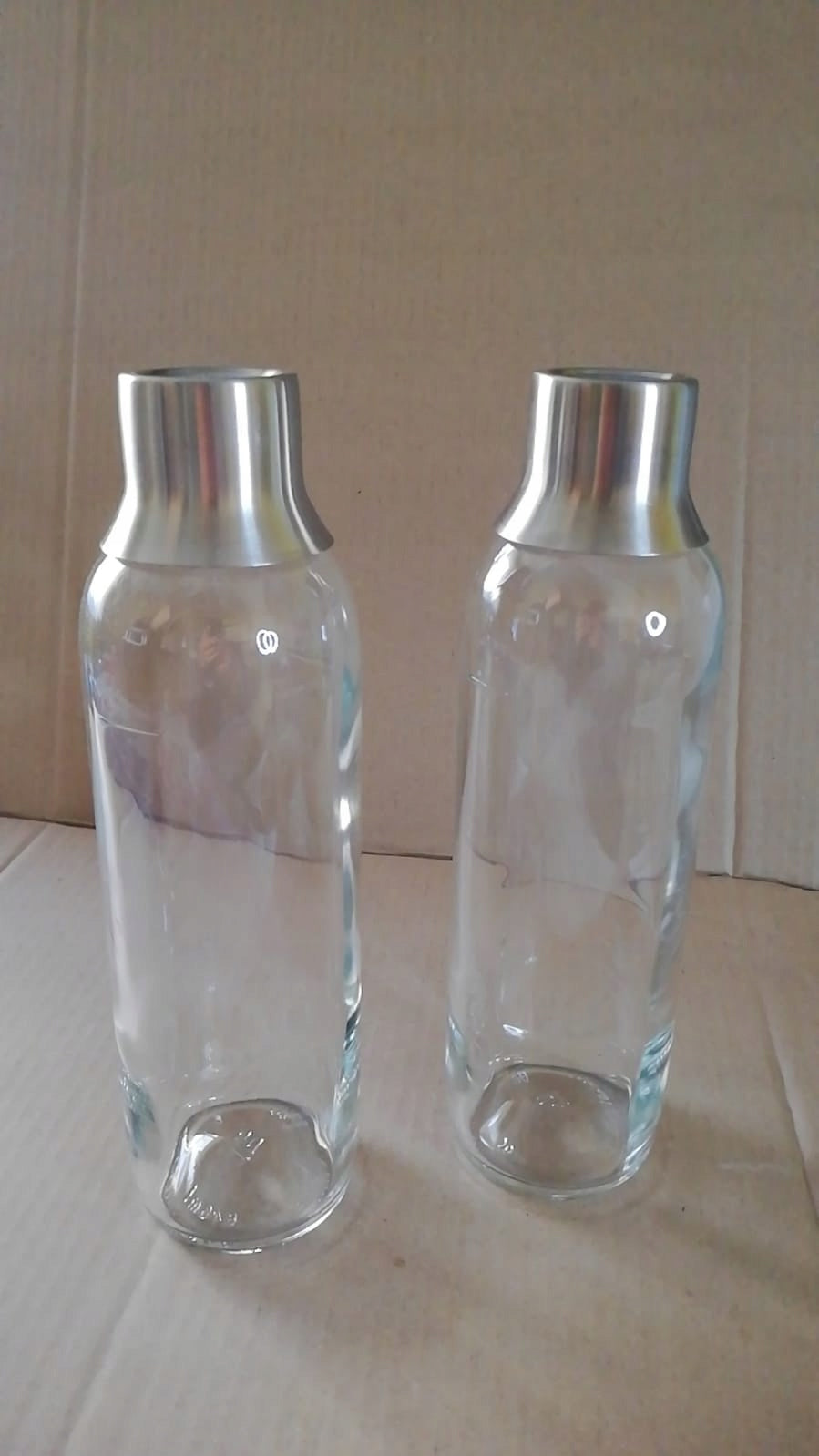 Set of two glass water bottles for saturator Brita sodaTRIO 1l Manufacturer code 4006387118426