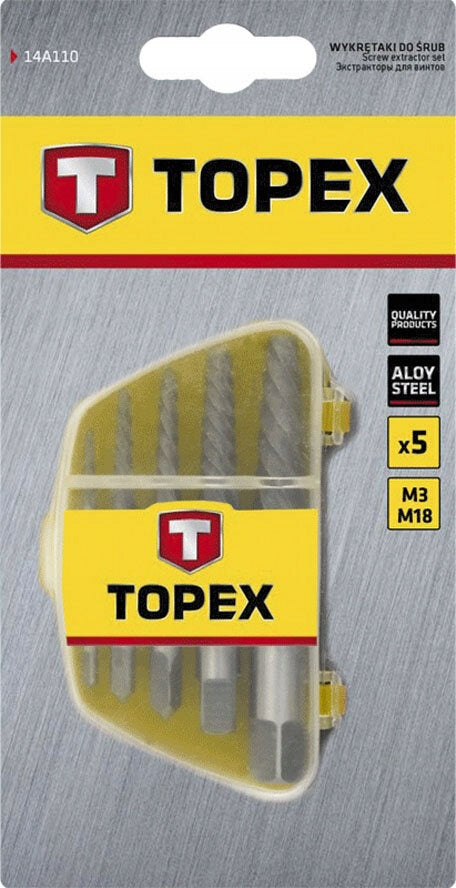 Set of unscrewers TOPEX 14A110 Brand TOPEX