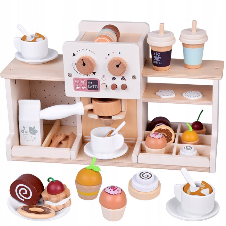 Set of wooden multicolor cafe + accessories Manufacturer code ZA5938