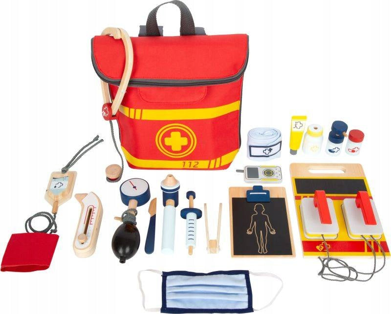 Set small doctor in rescue bag Lots of items for gift Small Foot Color multicolor