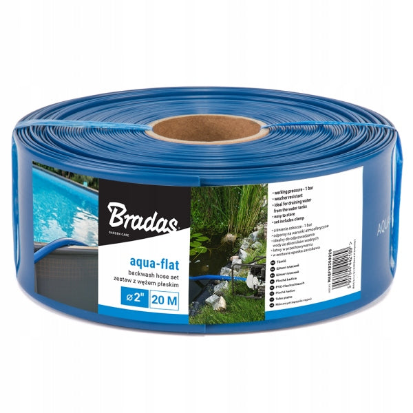 Set with flat hose WAQF1B200030 2" - 30m Brand Bradas