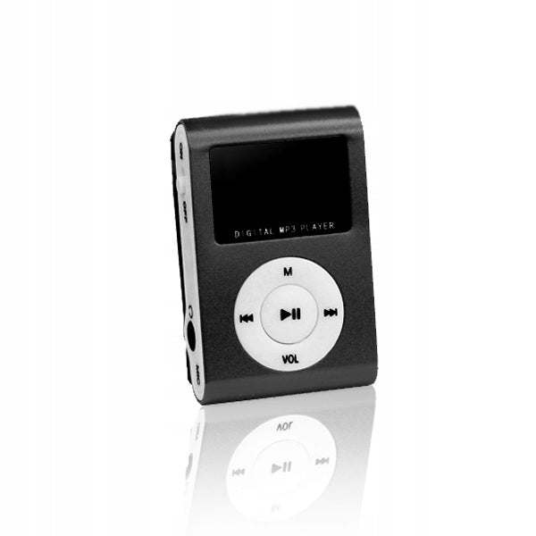 Setty MP3 Player Screen Earbuds Included MicroSD Black LCD Packaging status original