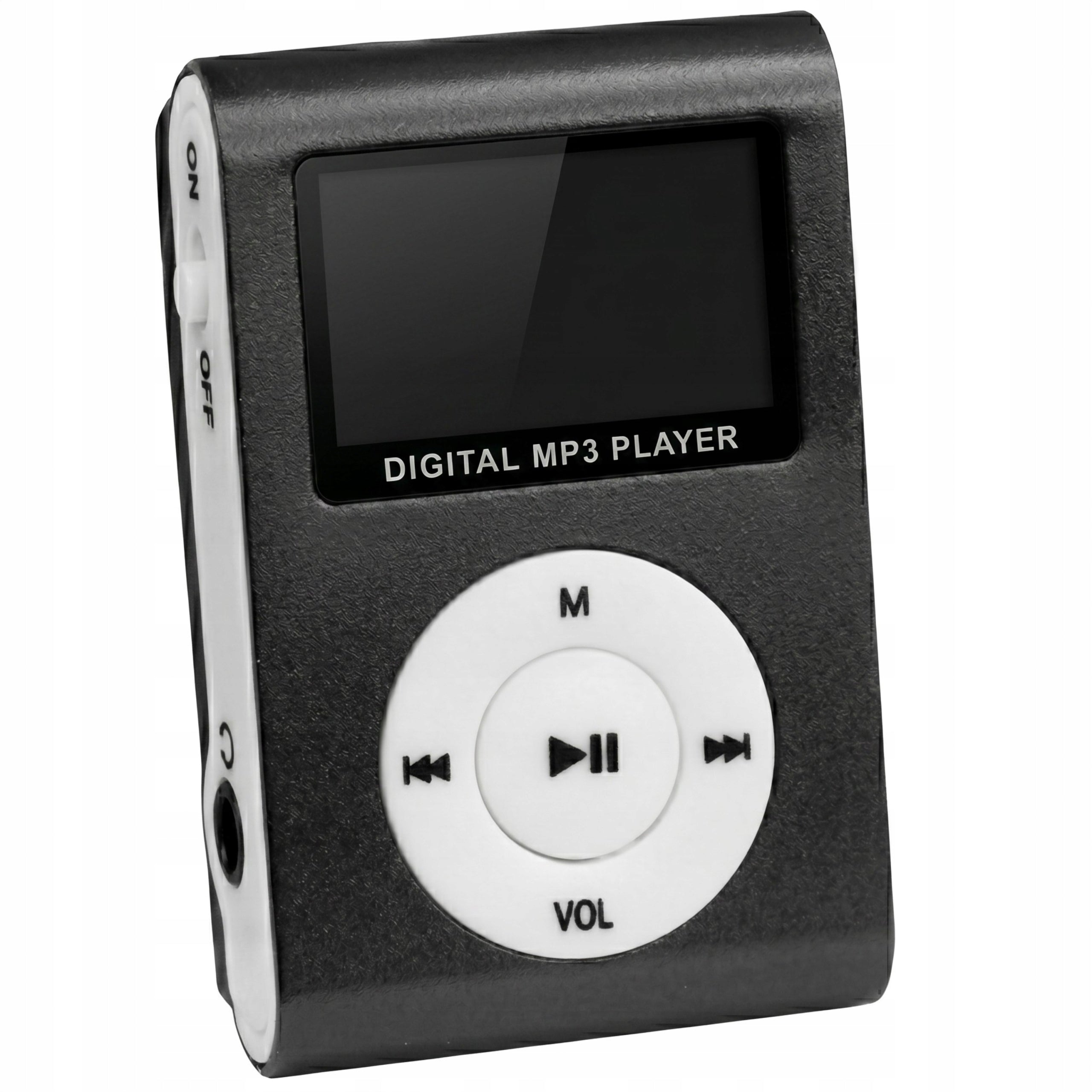 Setty MP3 Player Screen Earbuds Included MicroSD Black LCD
