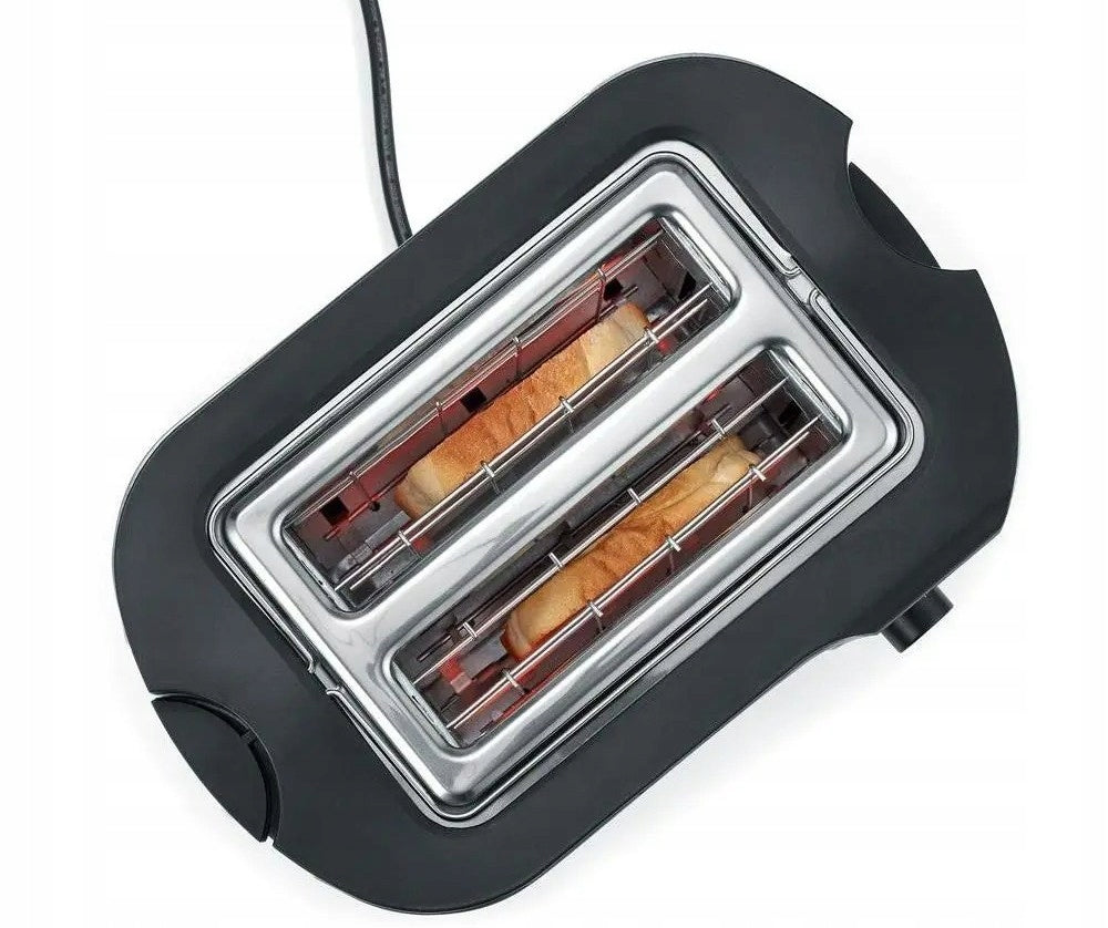 Severin AT 2589 Toaster 800W Stainless Steel 2 Slices Defrosting Grating Packaging status original