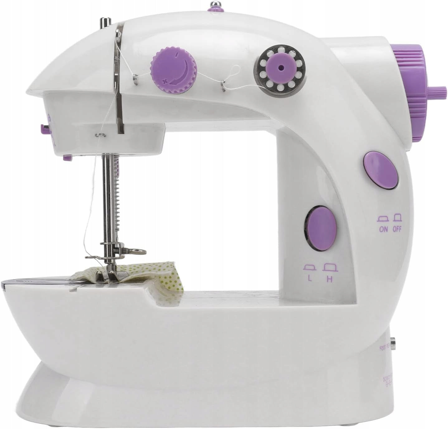Sewing Machine Mini 2 Modes Manual Automatic White Purple Brand no brand