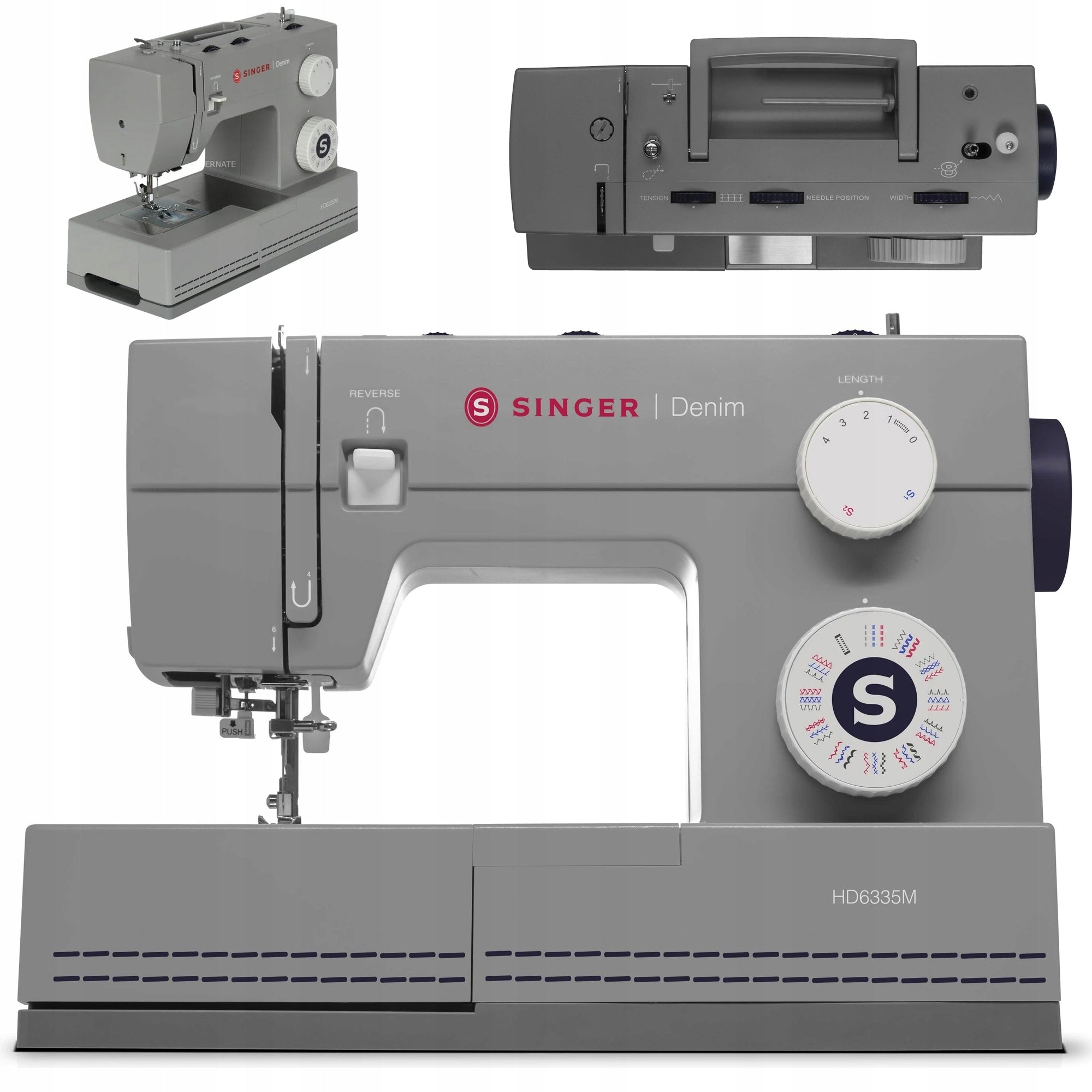 Sewing Machine Singer Heavy Duty Denim 6335M 32 Stitches Very Durable