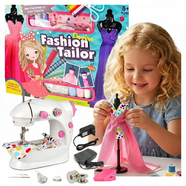 Sewing and Design Kit Sewing Machine Sound Fashion for Dolls 8+ Packaging status original