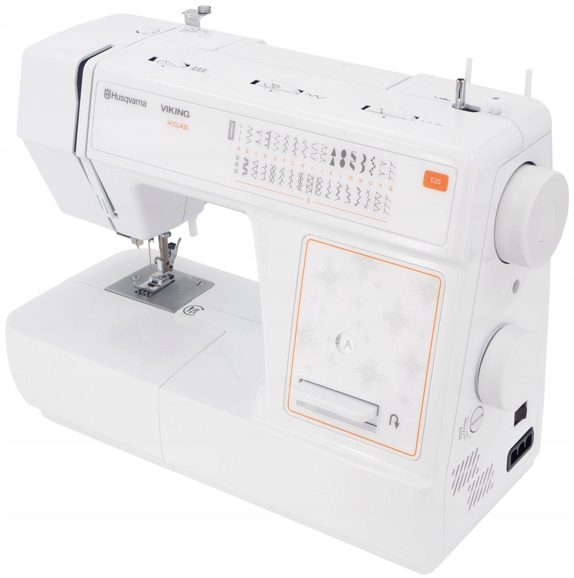 Sewing machine HUSQVARNA Viking E20 Sewing features stitching sewing of elastic fabrics quilting sewing zips hole edging