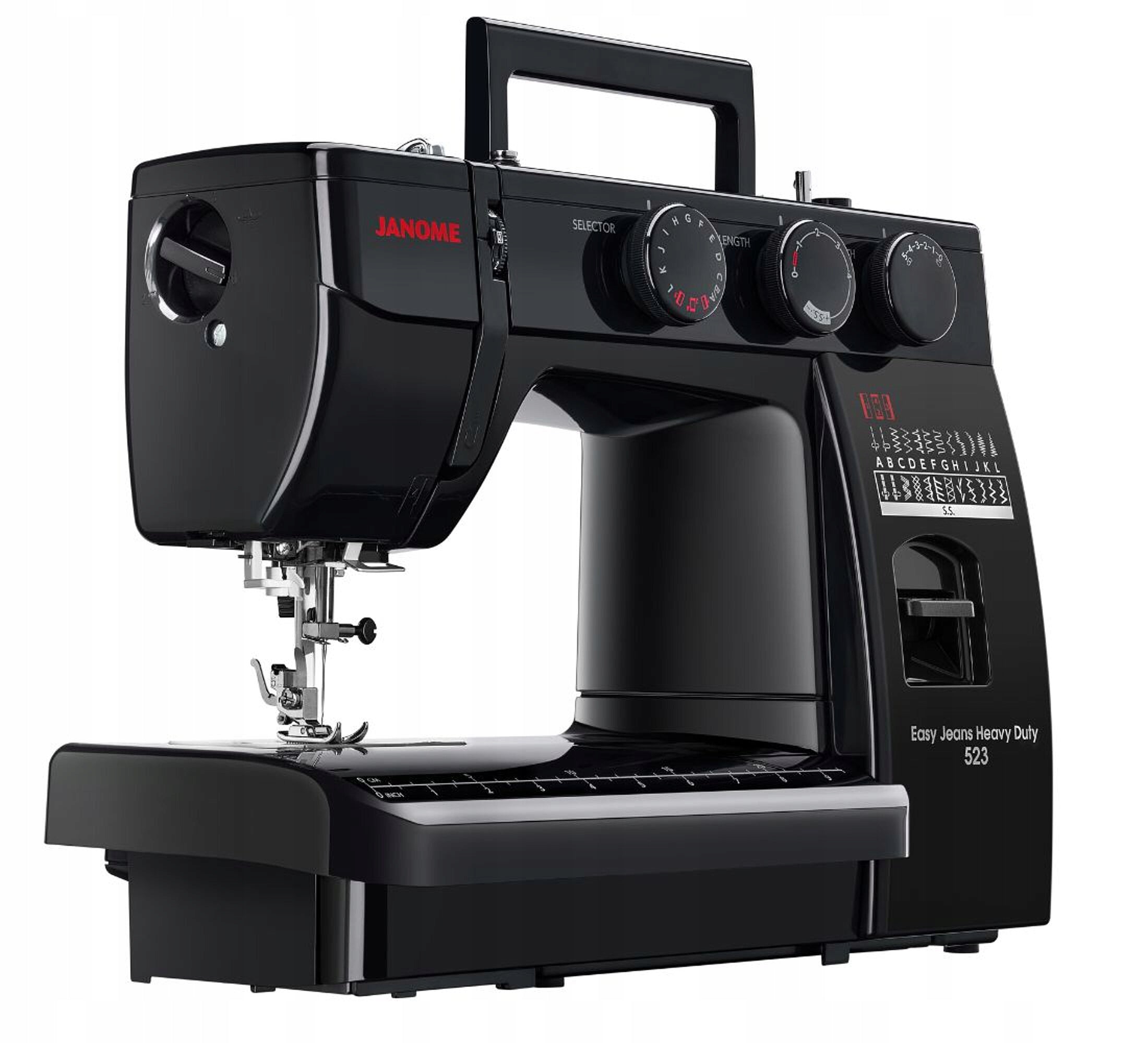 Sewing machine JANOME HD523 Black Dominant color black