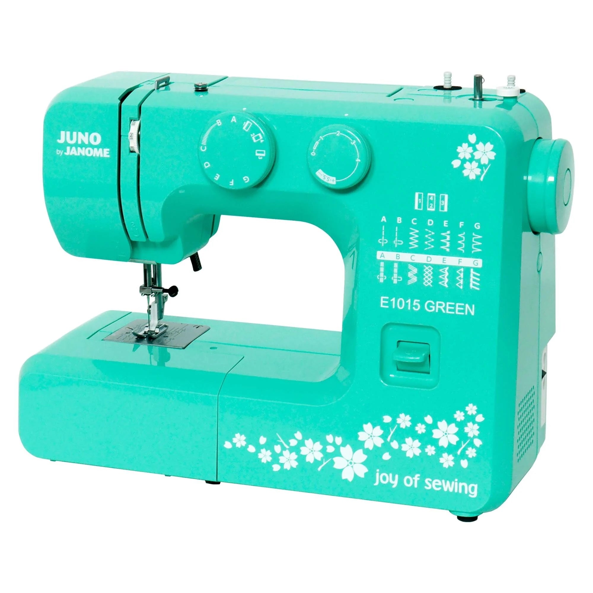 Sewing machine JANOME Juno E1015 Green Batteries included no