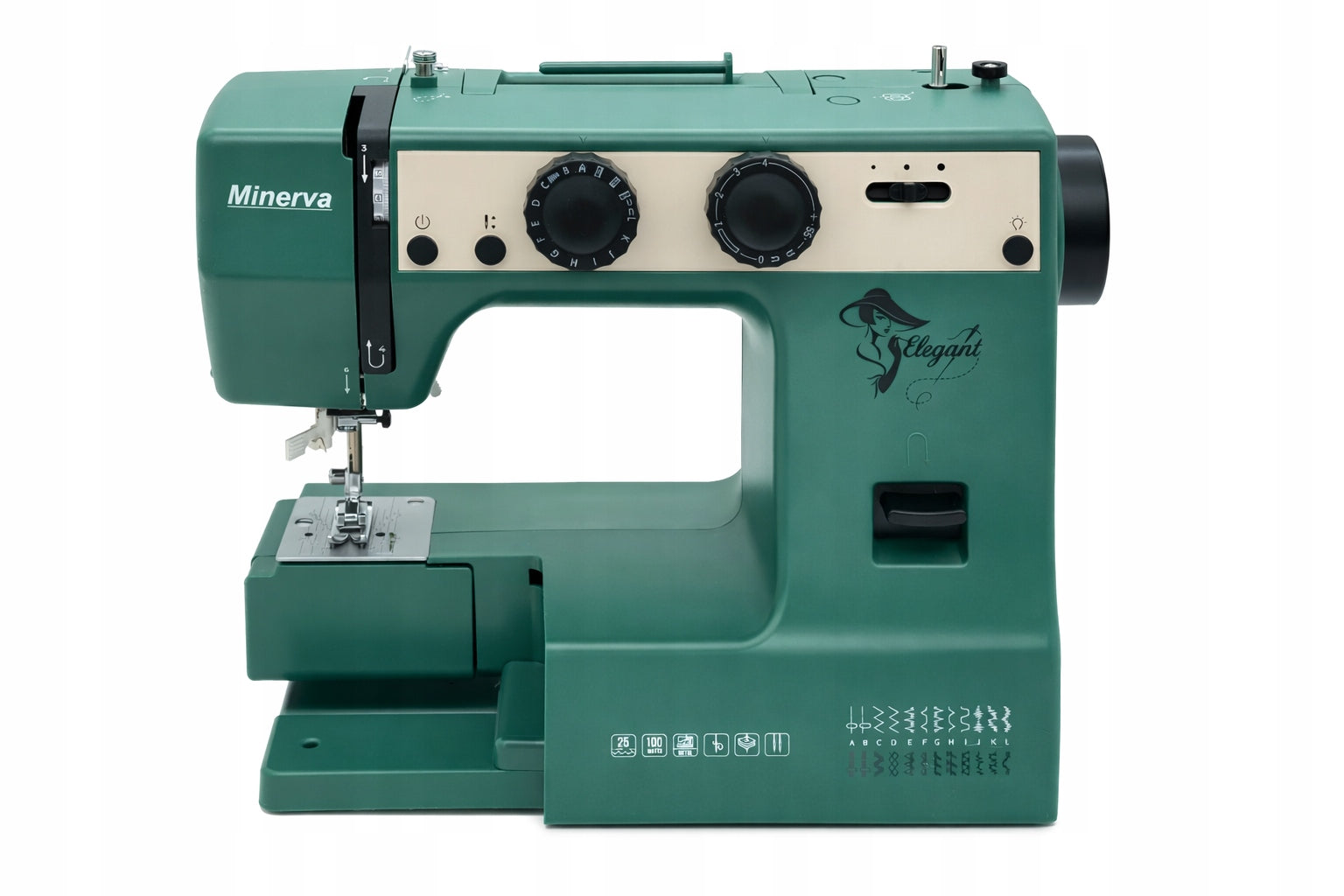 Sewing machine Minerva Elegant home 24 stitches strong easy to use Hook swing