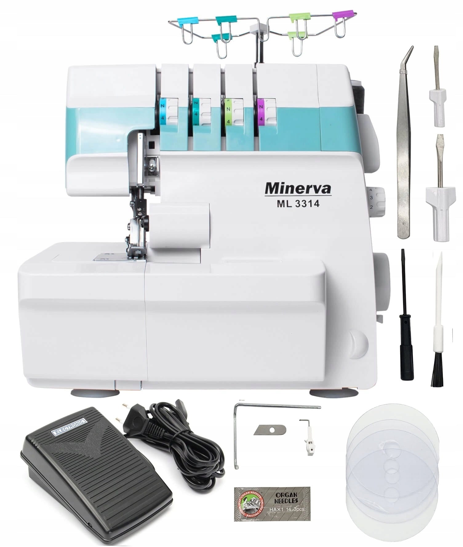 Sewing machine home overlock Minerva ML3314 4-thread