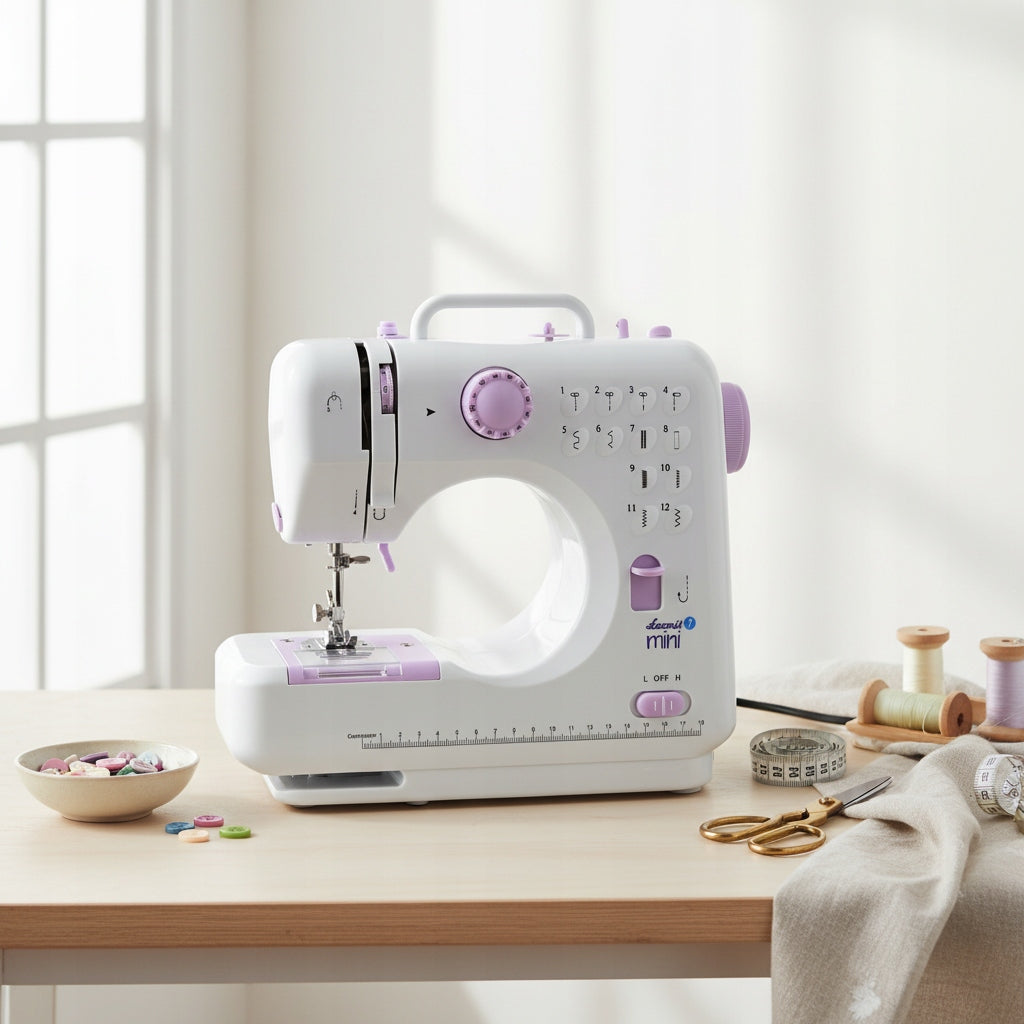 Sewing machine Łucznik Mini for children easy operation gift set Brand Łucznik