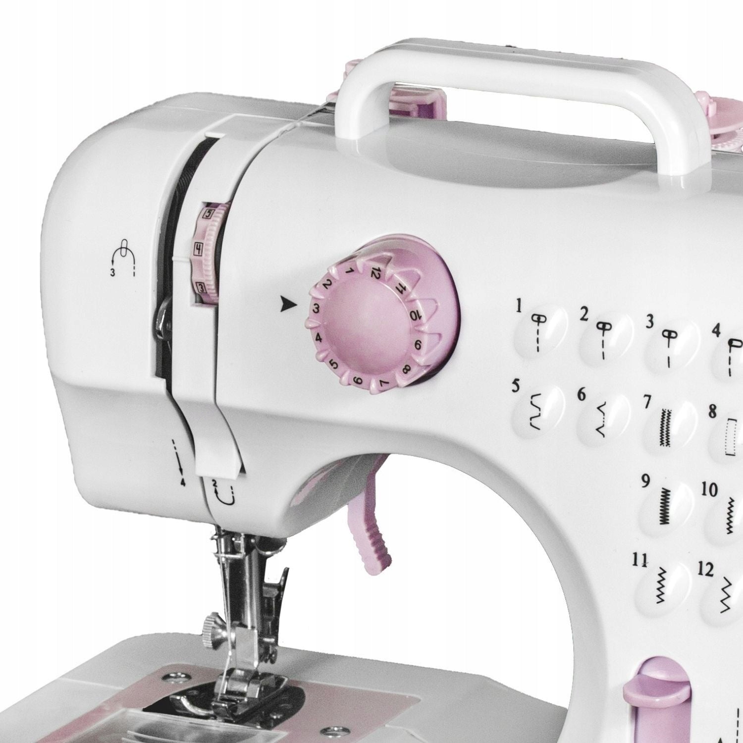 Sewing machine Łucznik Mini for children easy operation gift set Number of stitches 12
