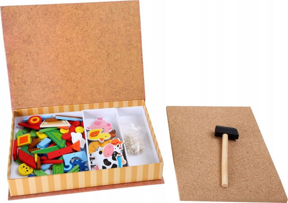 Sfd Punching Cork Nailer Puzzle Farm Toy for Three-Year-Old Character/Title Baby Shark