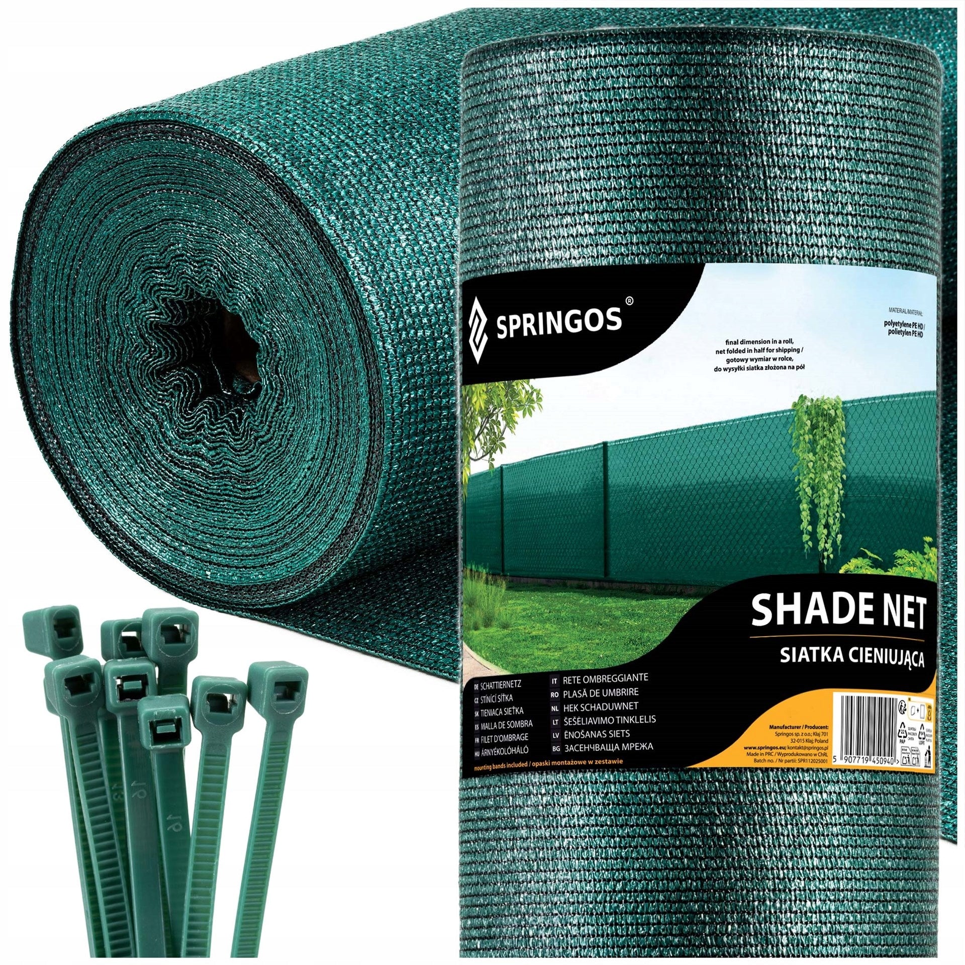Shading Mesh 1,5x25m Cover Fence Mat Fence Masking 90% +UV Kind mesh