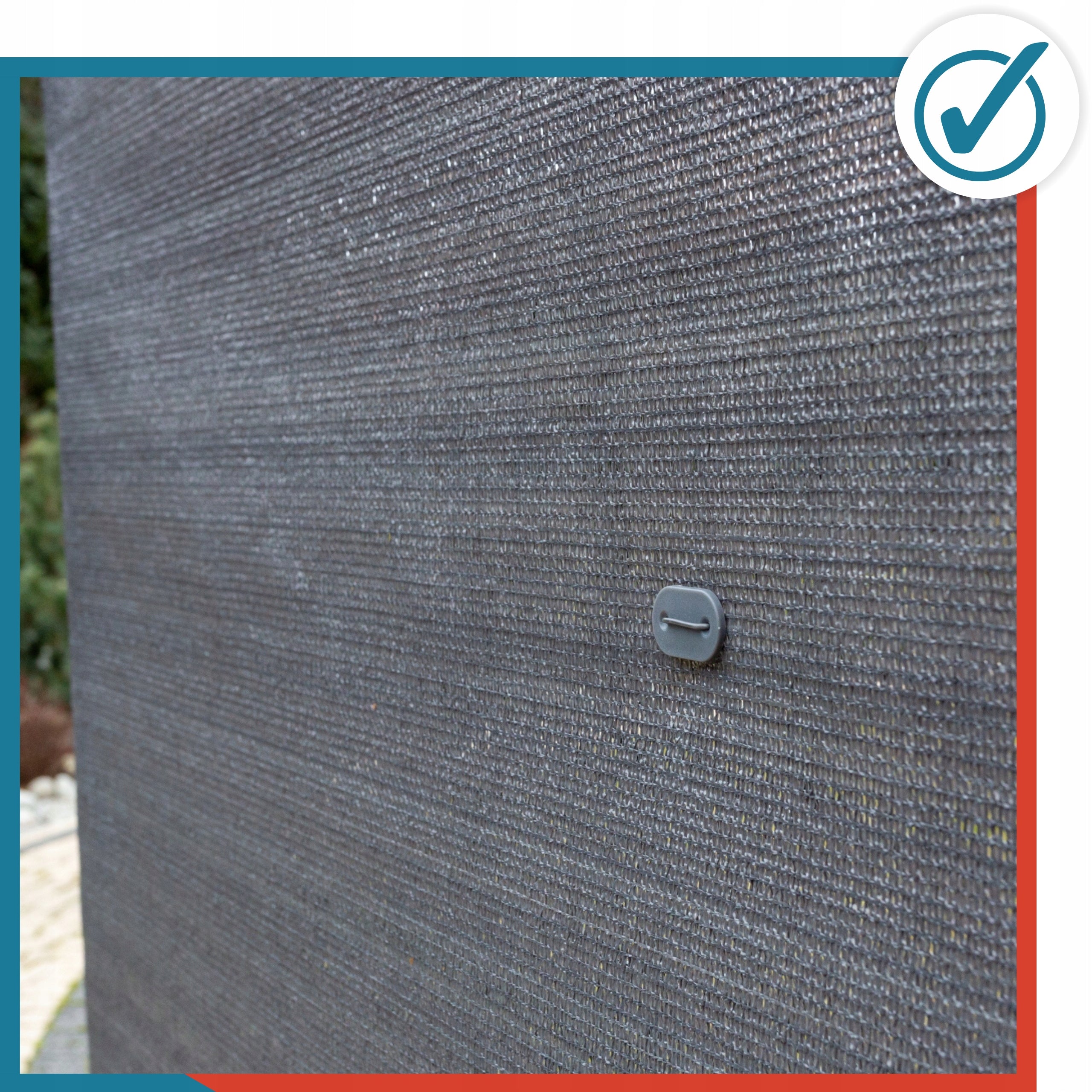 Shading Mesh for Fence 1,5x10m MASKING 95% UV Fence Cover Graphite Brand no brand