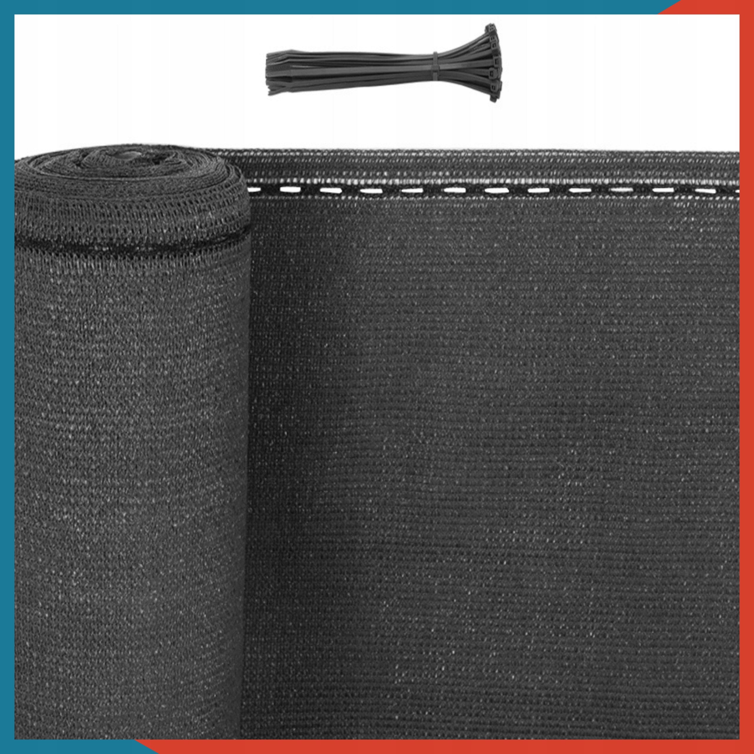 Shading Mesh for Fence 1,5x15m MASKING 95% UV Fence Cover Graphite Product width 150 cm