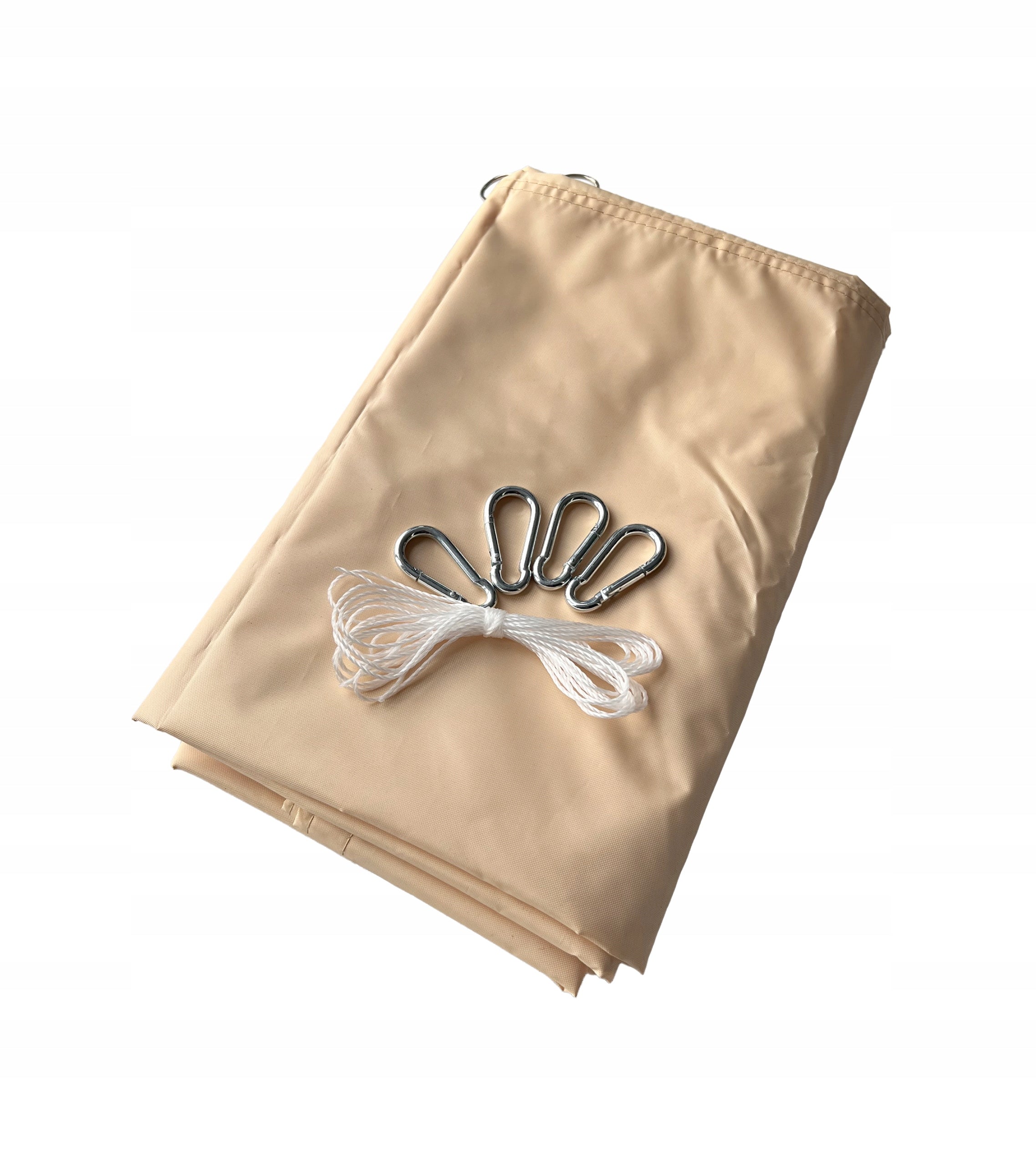 Shading sail waterproof sun rectangle beige 3m x 3m