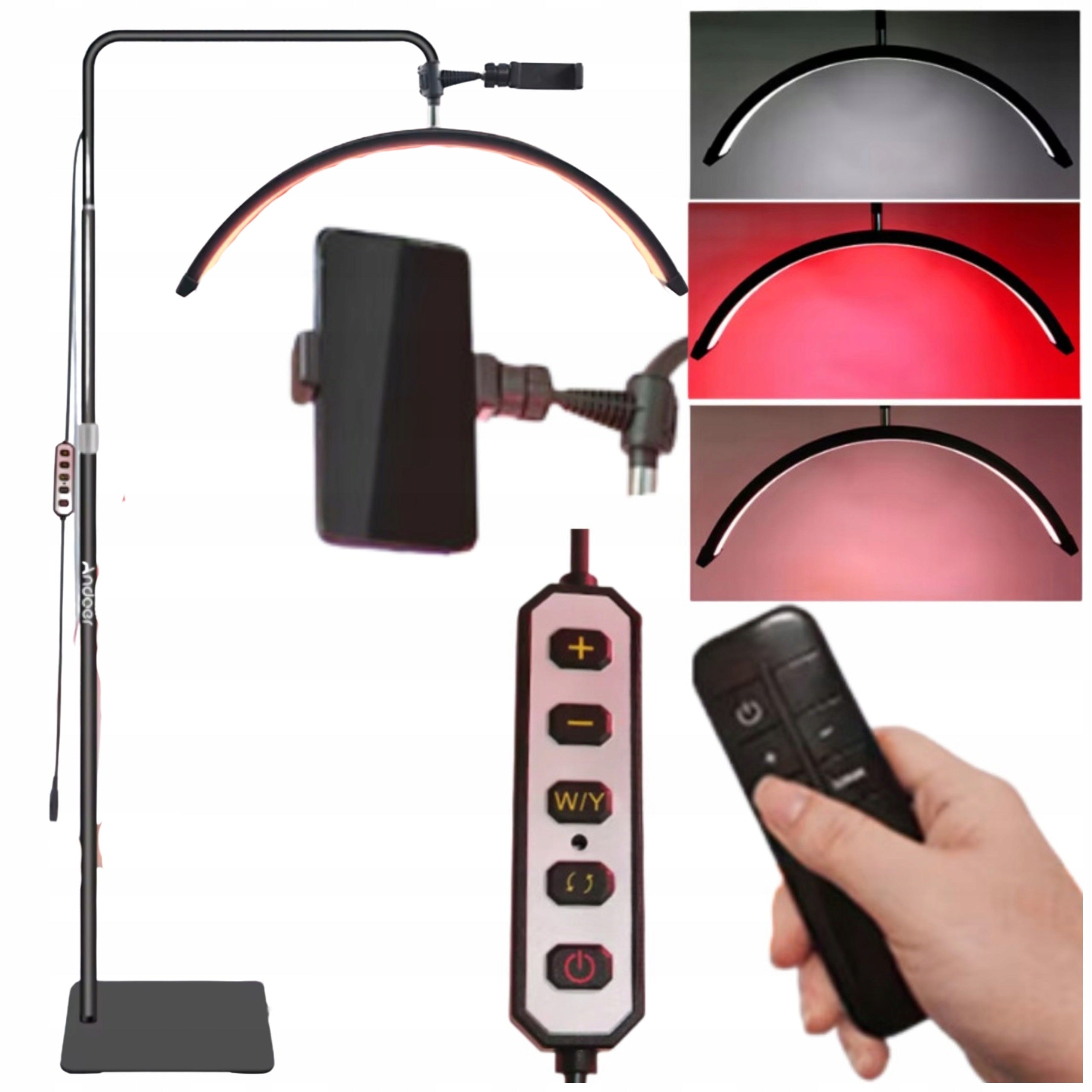 Shadowless Cosmetic Lamp 186CM Adjustable Floor Makeup Holder
